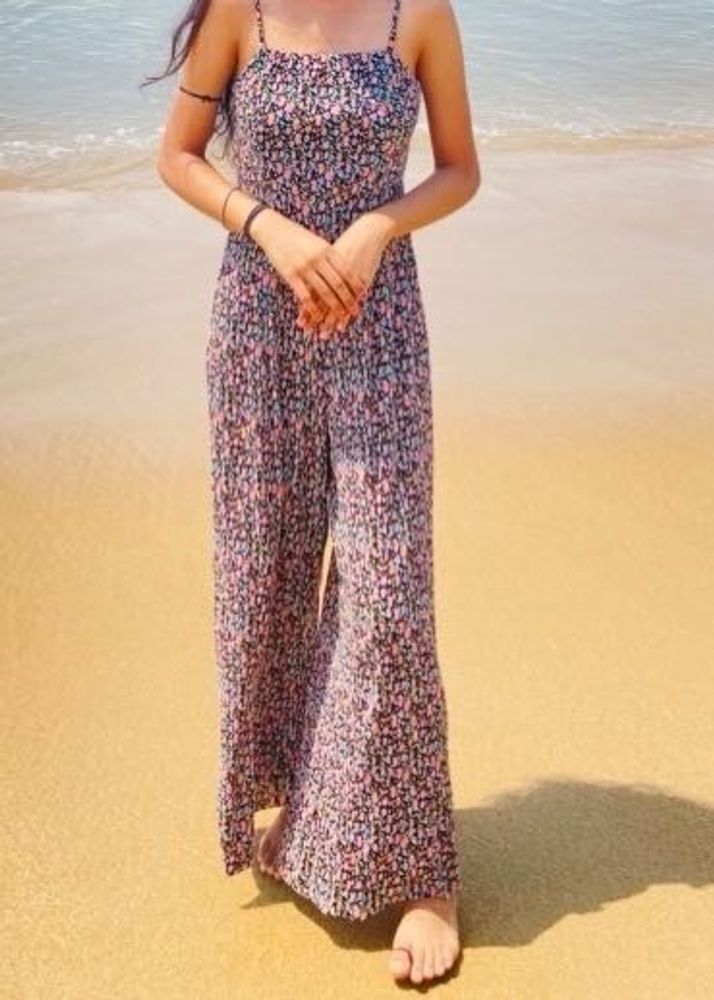 Floral Print Jumpsuit