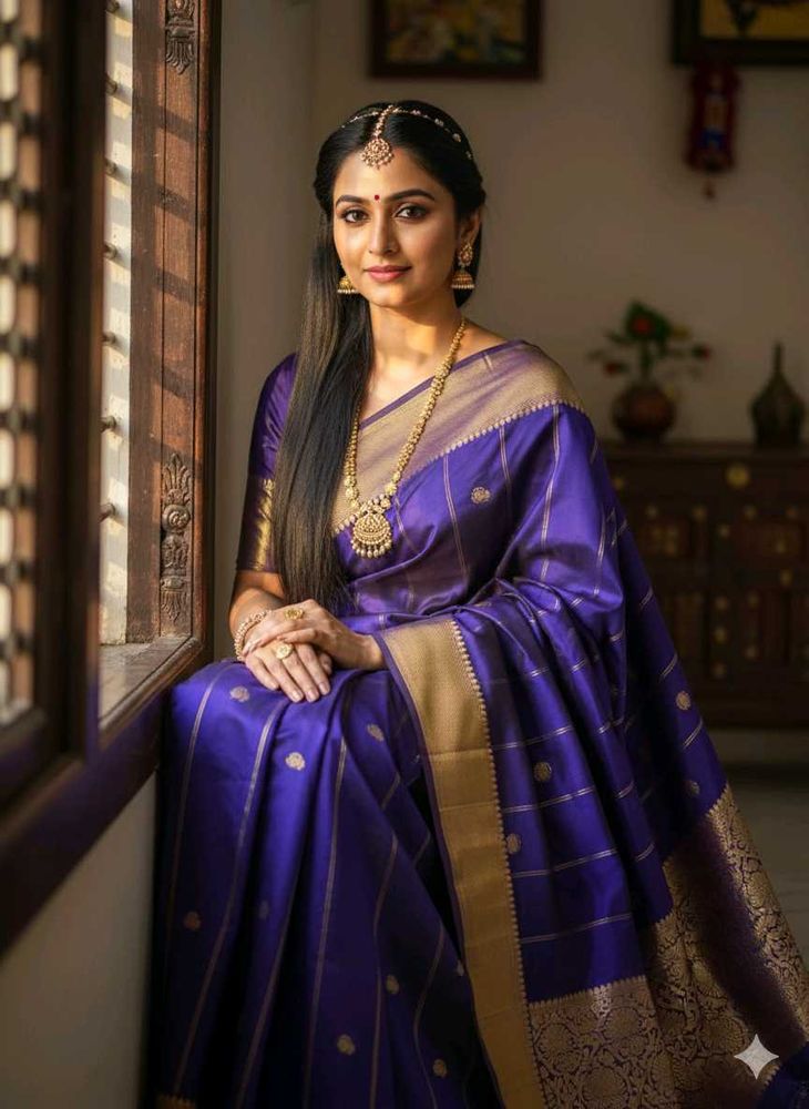 Purple Saree
