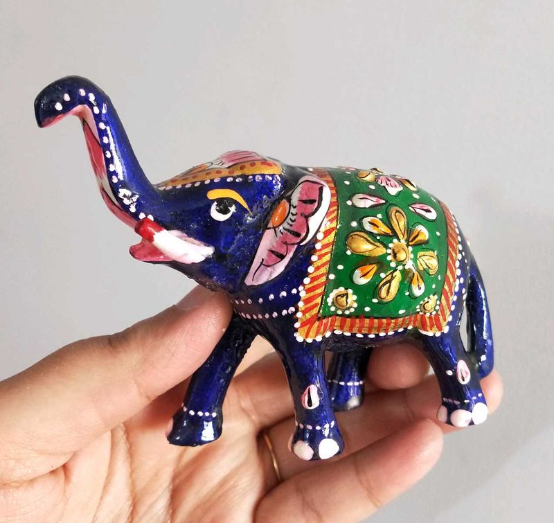 Meenakari Elephant Statue