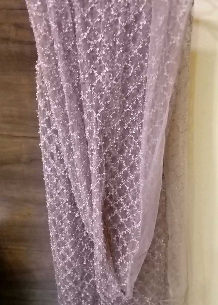 Embroidery Material With One Side Stitch Or Shall