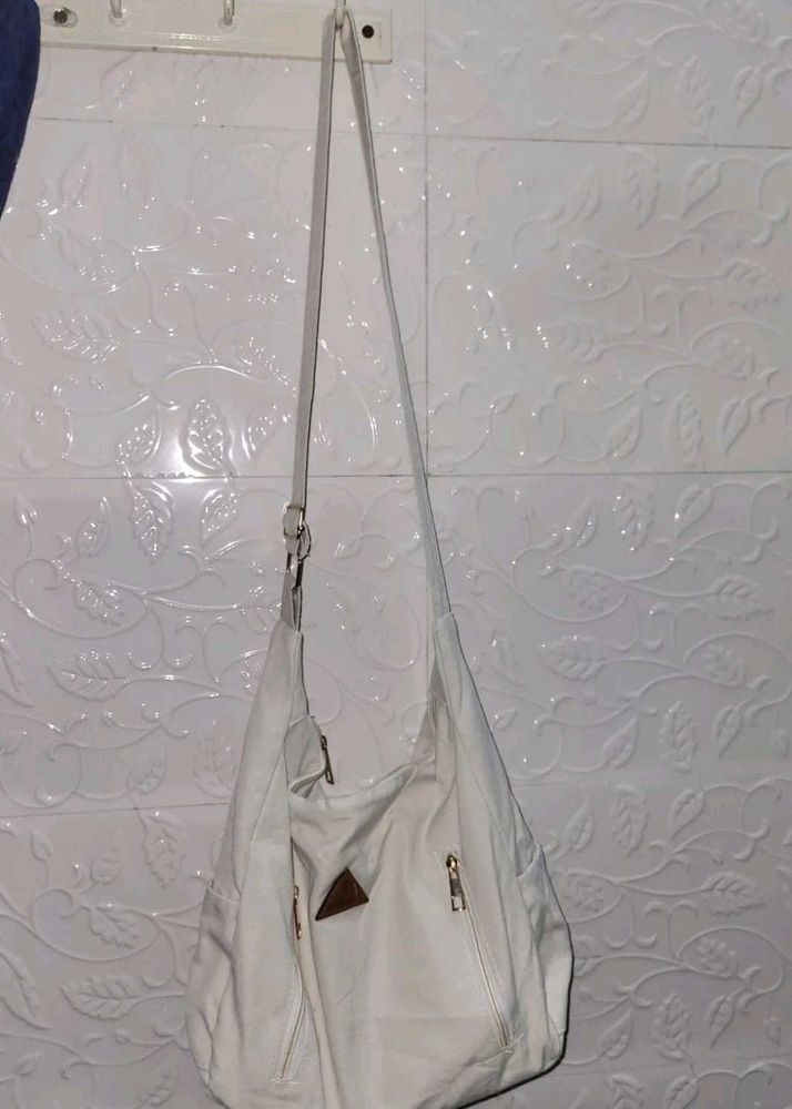 Beige Women Sling Bag