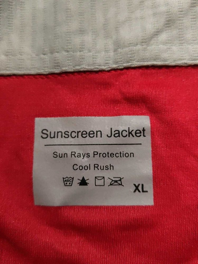 Sunscreen Jacket , red color