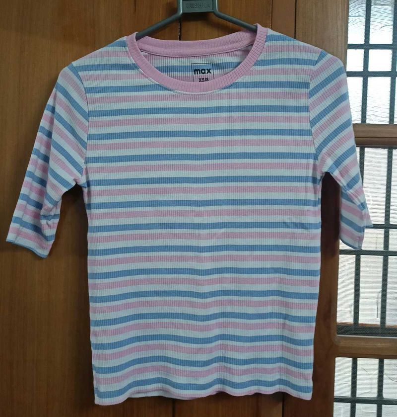 Round Neck Fitted T-shirt