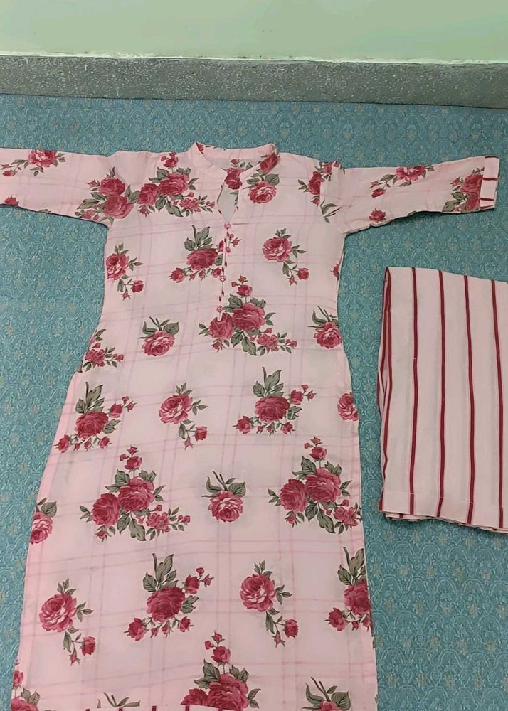 Beautiful Pure Cotton Kurti Set