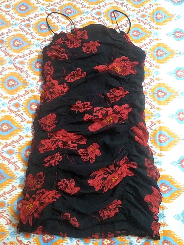 Floral Print Mini Dress