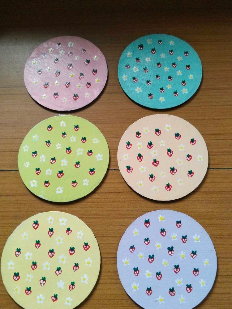 Cute Strawberry Coasters