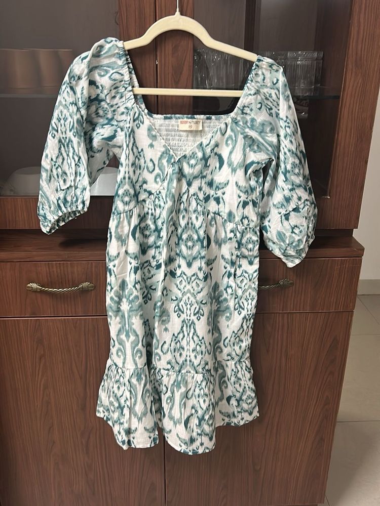 Boho Print Mini Dress