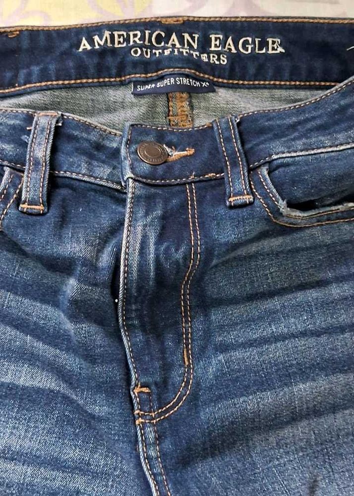 Distressed American Eagle Jeans