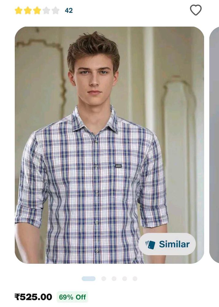 Brand New Checkered Men&#39;s Shirt