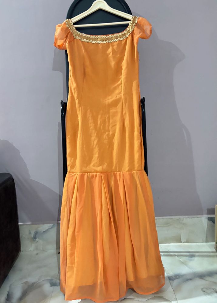 Customized Orange Gown 🍊🍊