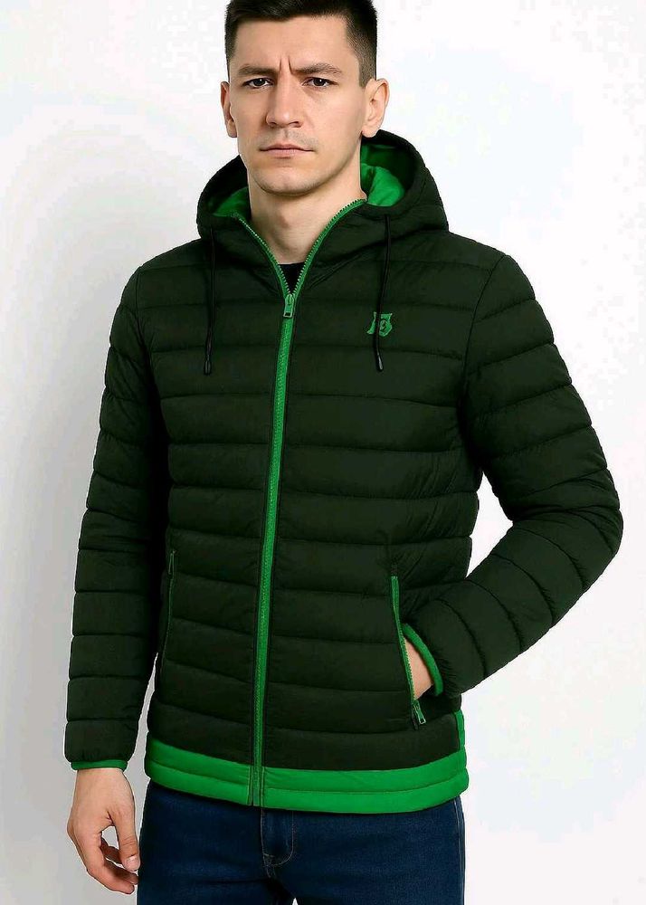 Stylish Green Padded Jacket