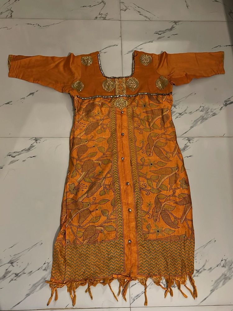 Elegant Orange Kurta