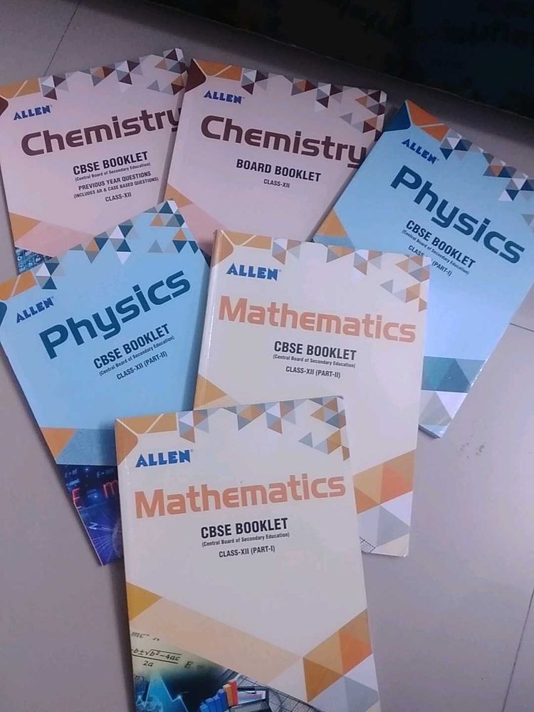 Allen Class XII Textbooks - Physics, Chem, Math