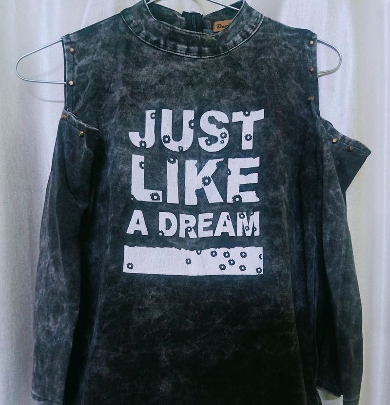Denim Top, Size M,