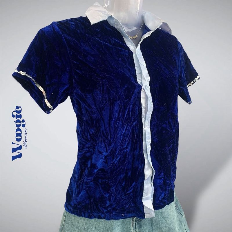Vtg Velvet Top