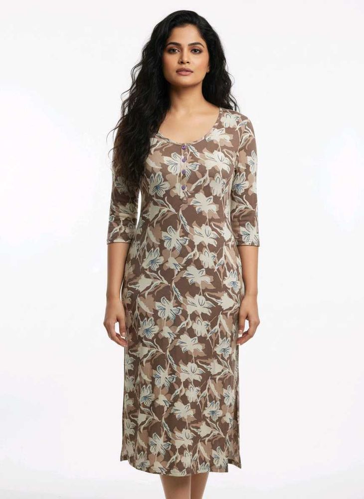 Floral Print Midi Dress