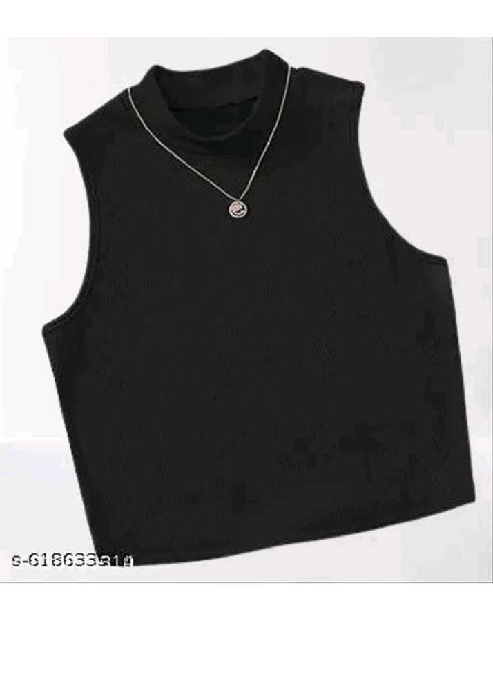 Sleeveless Black Top