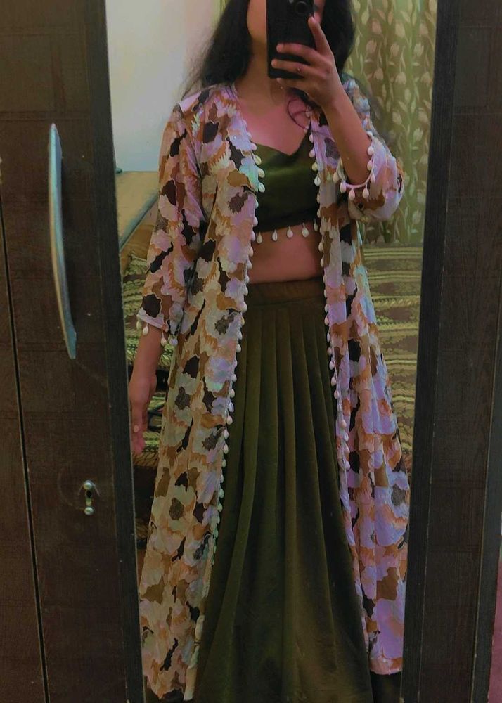 Lehnga Blouse With Shrug