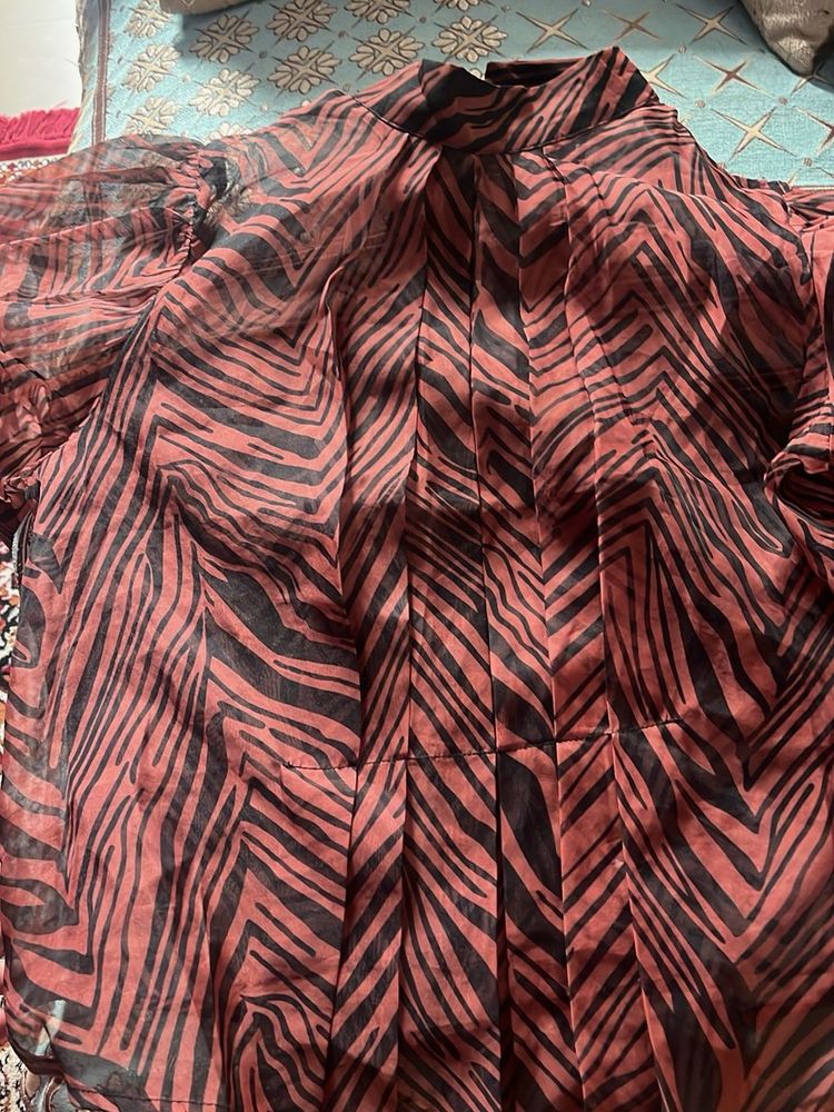 Zebra Print Top