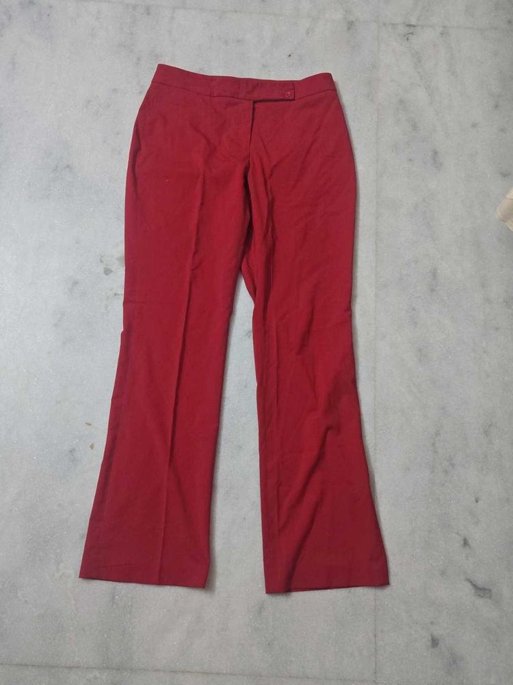 Red Flared Pants