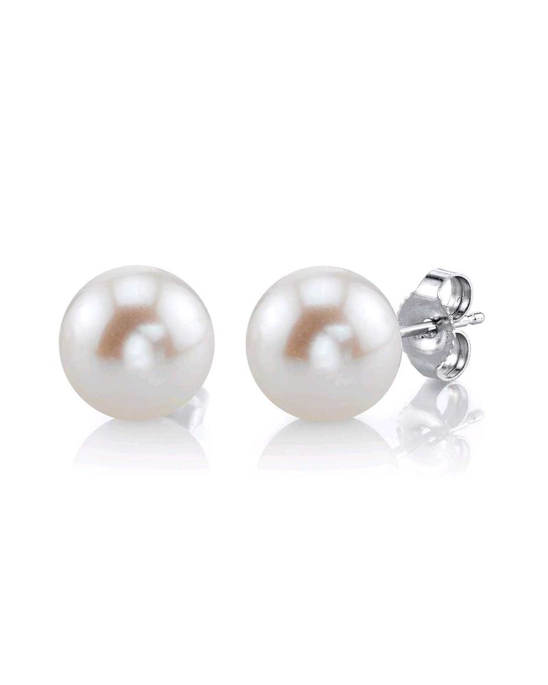 White Pearl Earring Set