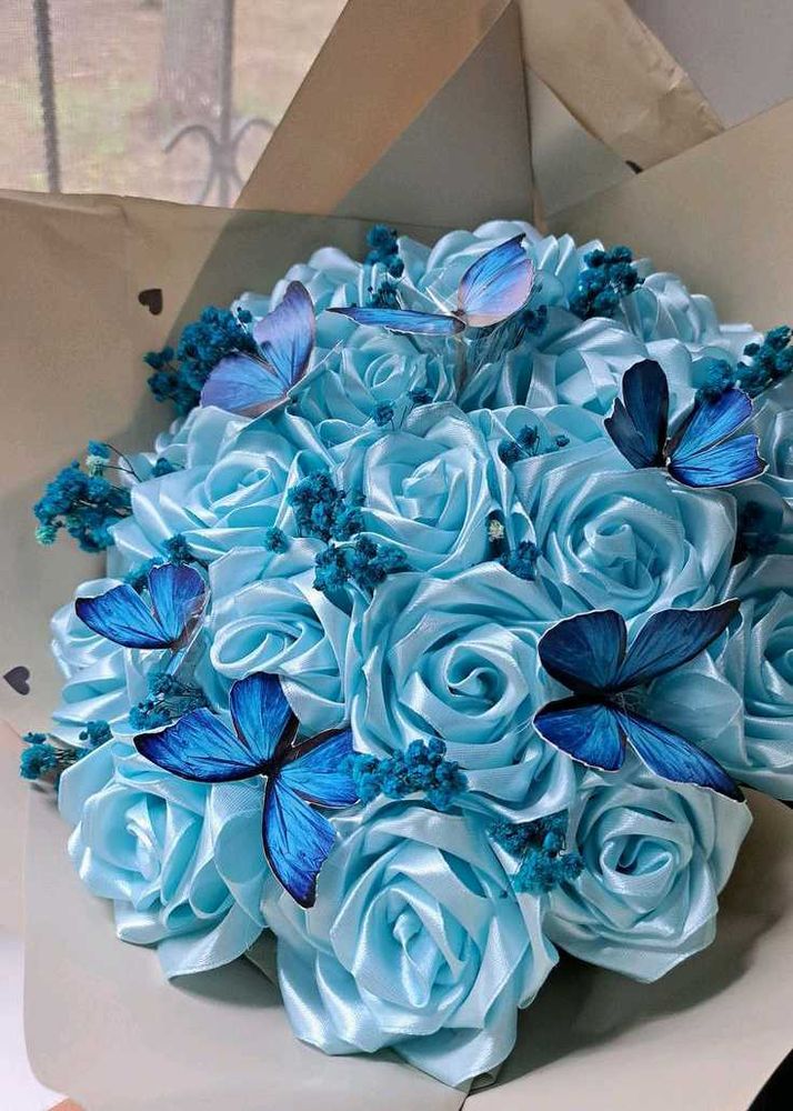 Flower Bouquet (Ribbons And Butterfly)
