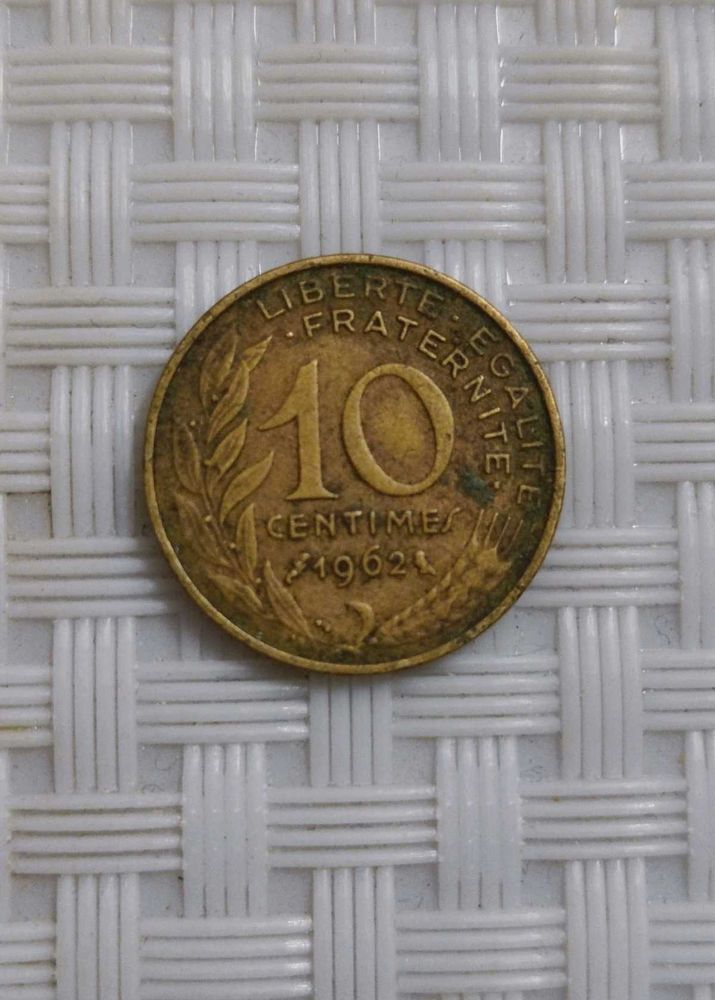 1962 French 10 Centimes Coin
