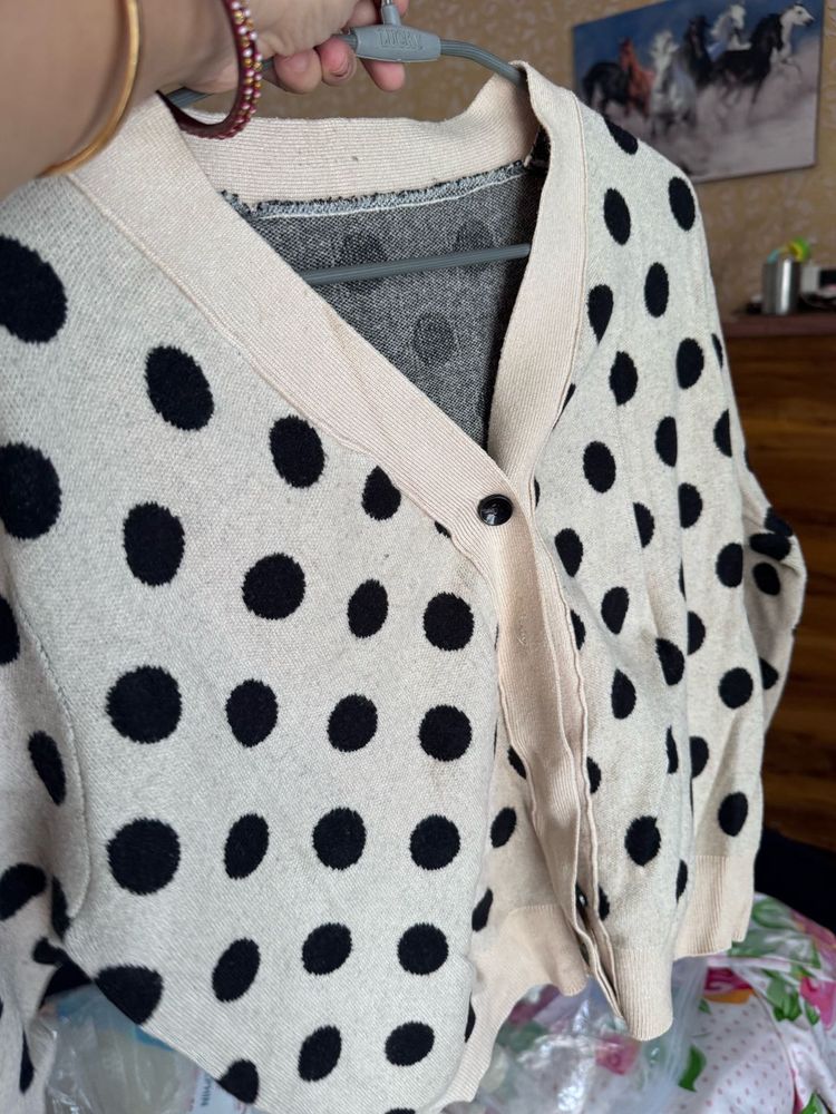 Polka Dot Cardigan