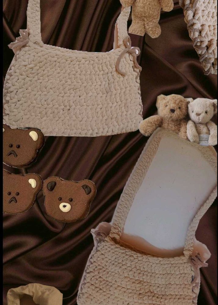 Crochet Bear Bag