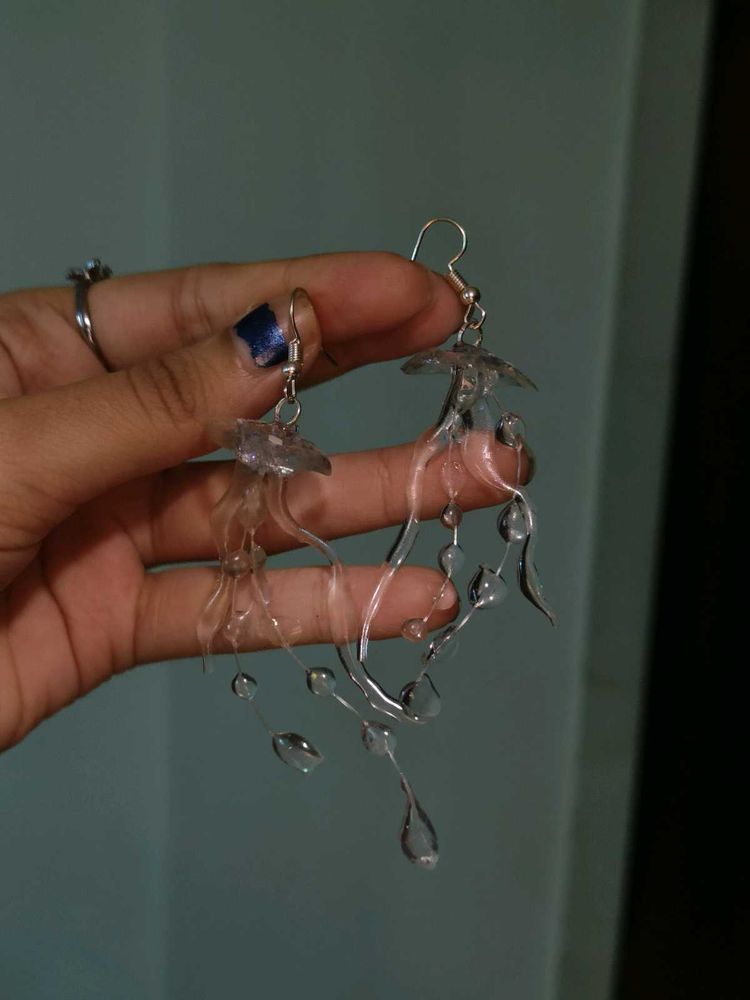 Resin Jellyfish Earrings