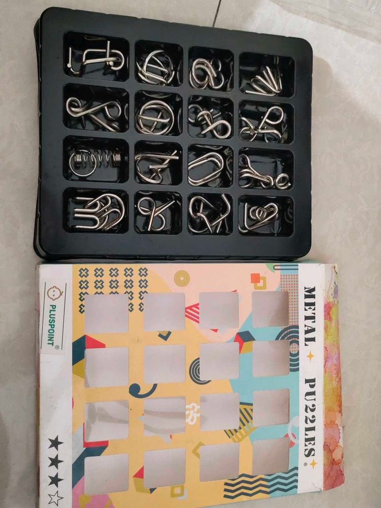 Metal Puzzle Set 16 Pcs