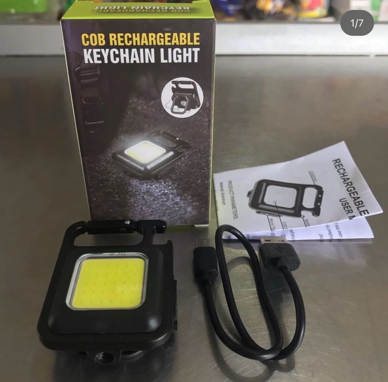 Keychain LED Light With Hook Type C Port