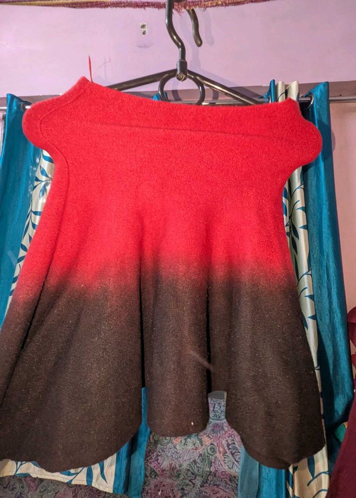 Red &amp; Black Ombre Top