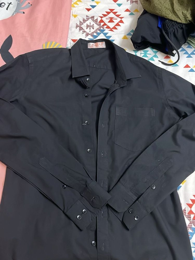 Classic Black Long Sleeve Shirt