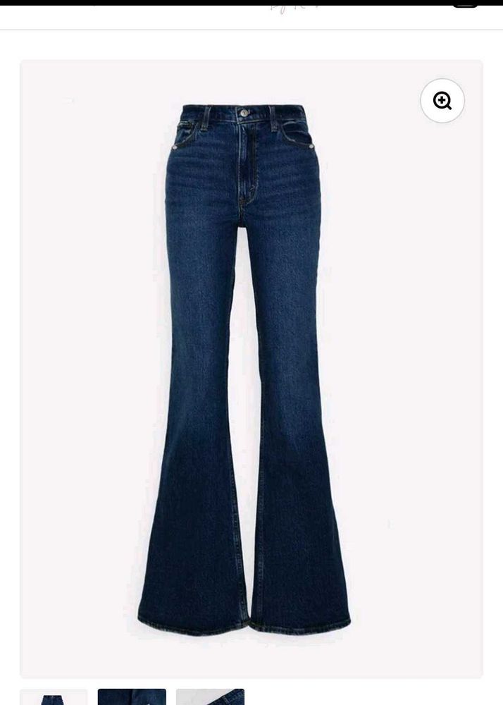 Flare Leg Jeans - Dark Wash