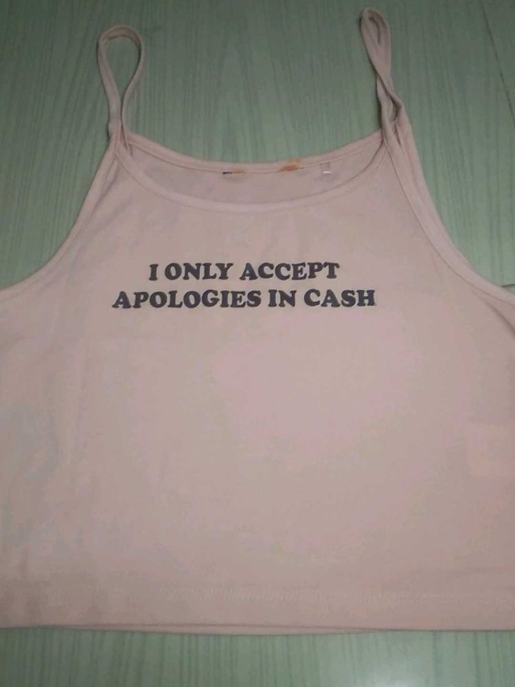 Cash Apologies Crop Top