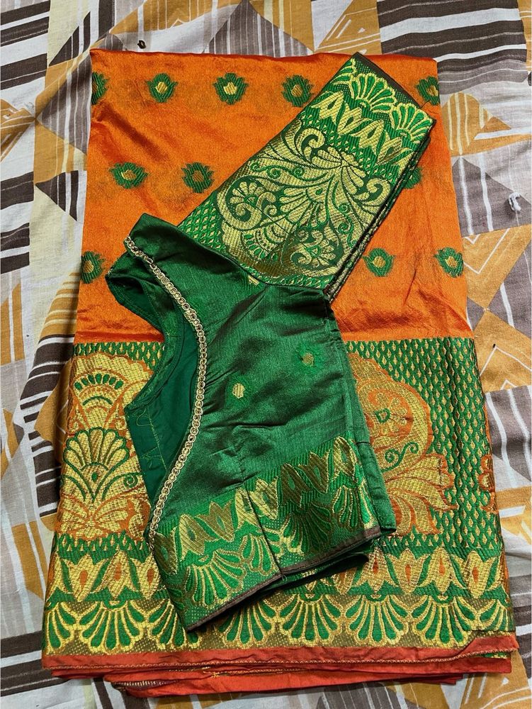 Wedding Saree With Blouse