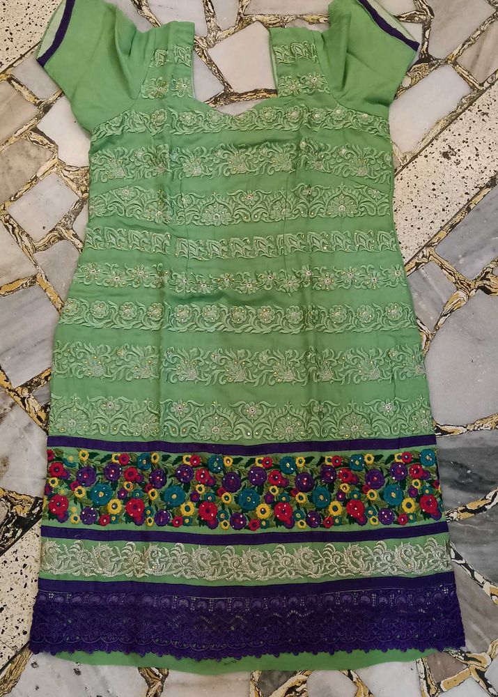2XL CREPE KURTI WITH DUPATTA