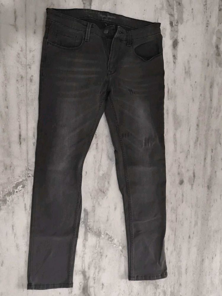 Pepe Jeans Men's Gray Denim Jean