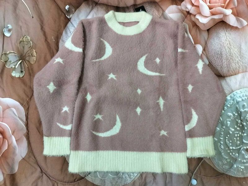 🌙⭐Cute Moon &amp; Stars Sweater🌙⭐
