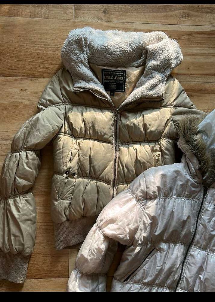 Padded Jacket with Fur Collar