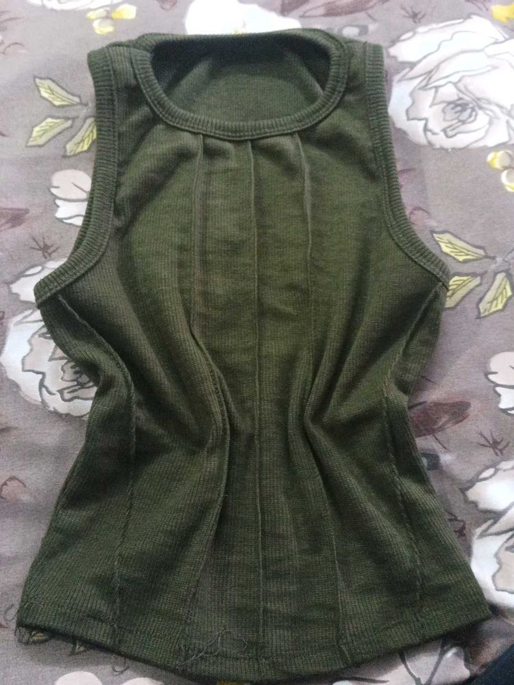 Olive Green Tank Top