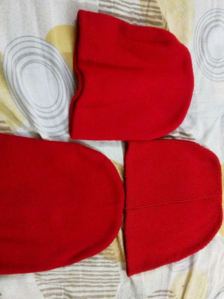 Stylish Red Beanie Cap - Warm &amp; Cozy