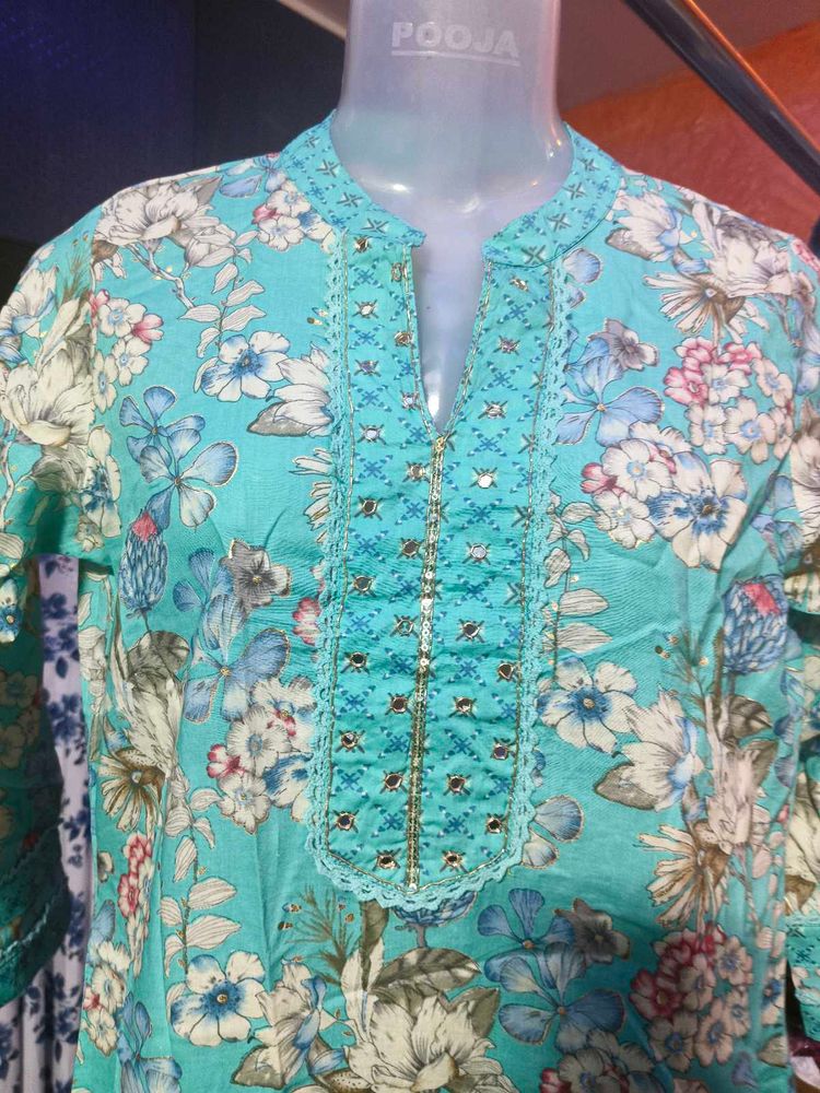 cotton kurti set .. all sizes available