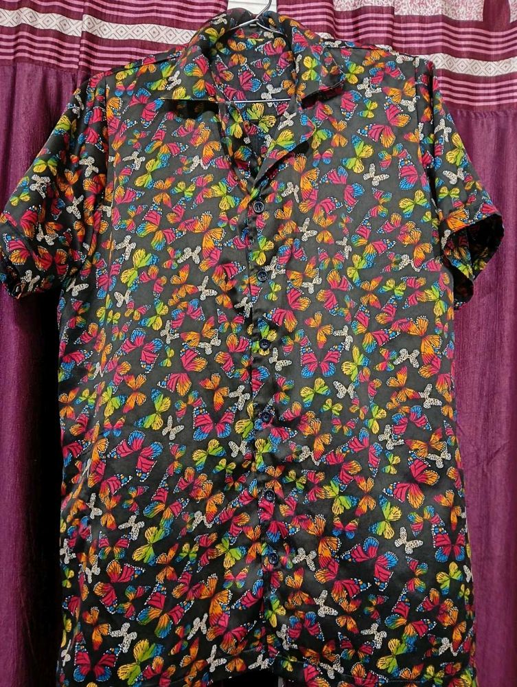 Butterfly Print Shirt