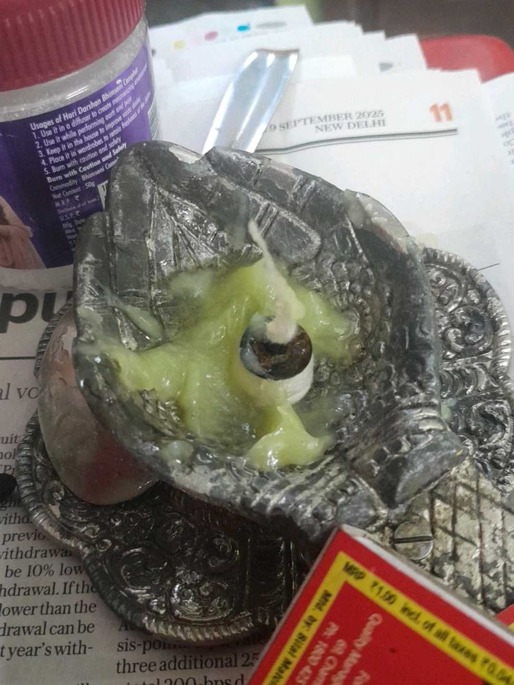 Useful Small Wick Diya Holder 2 Pieces