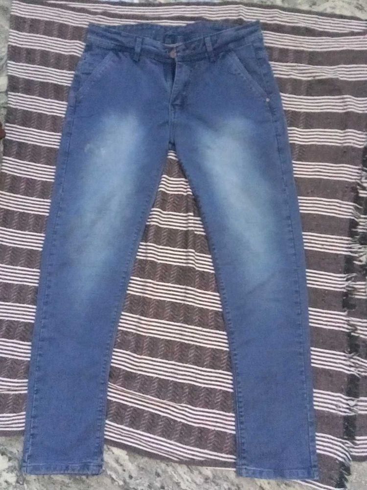 Navy Blue Denim Jeans