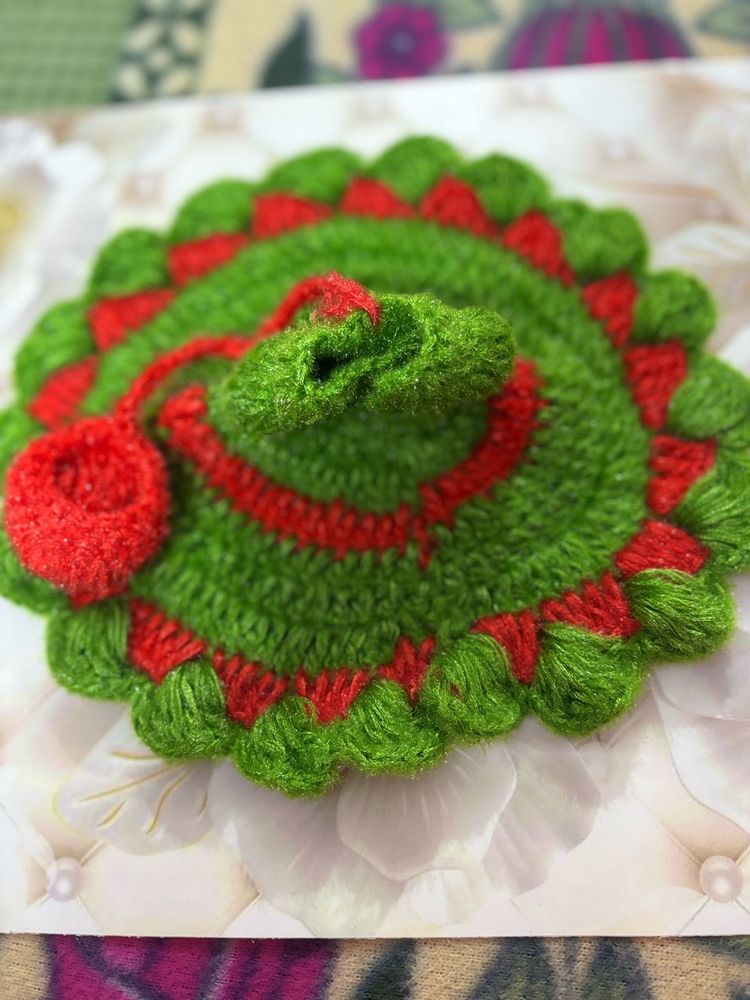 Handcrafted Idol Dress colour green