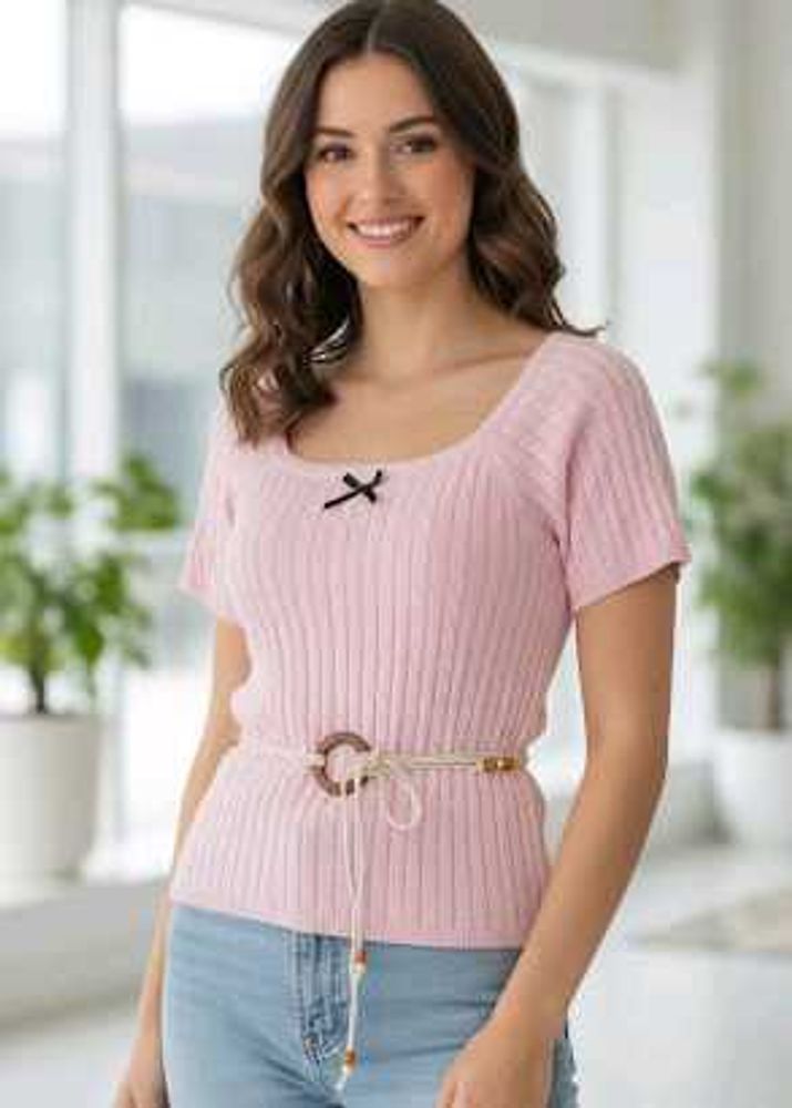 Knitted Blush pink Top