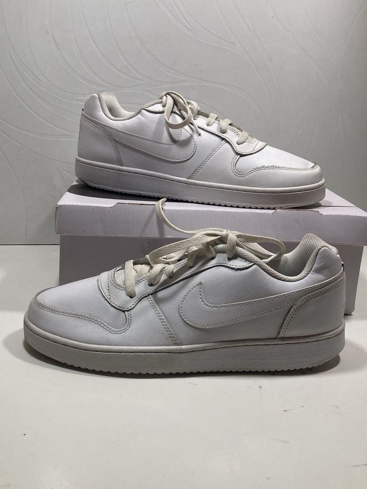 NIKE Ebernon Low Sneakers For Men (White, 9)